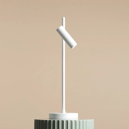 Lampada da scrivania minimalista TREVO TABLE ALL WHITE