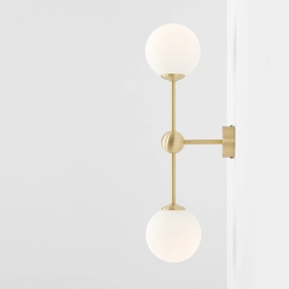 Elegante plafoniera da parete o soffitto in ottone MAE WALL SHORT BRASS