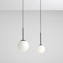 Lampada a sospensione sferica BOSSO 1 X-MINI BLACK (14cm)