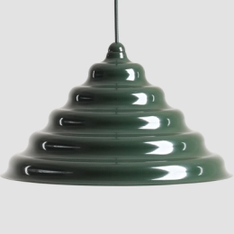 Grande lampada a sospensione in verde intenso della collezione FALA (XL) Szpunar x Artera